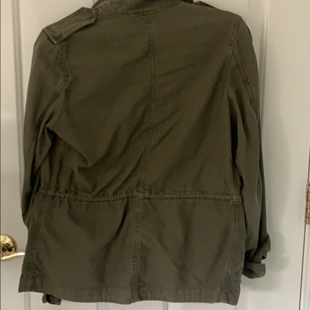 women’s olive green utility jacket - Picture 5 of 5